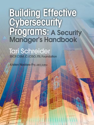 cover image of Building Effective Cybersecurity Programs